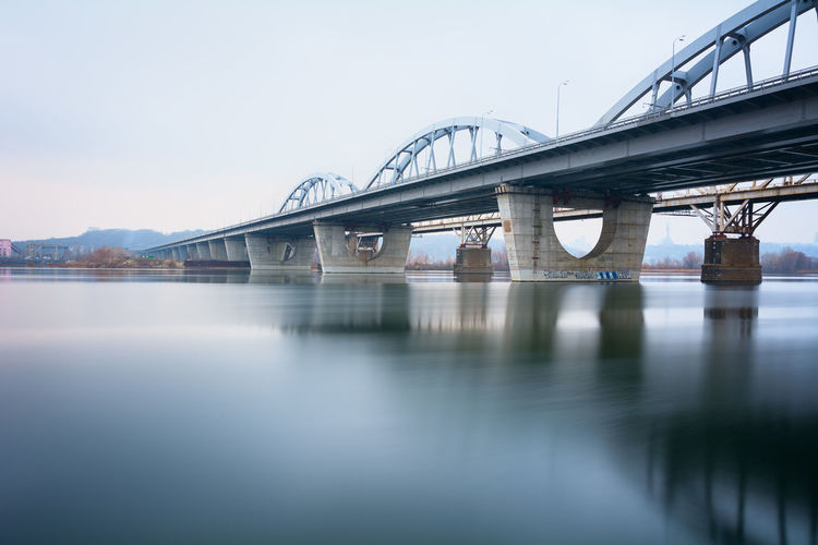 Two bridges over river