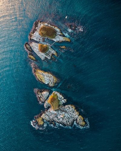 Aerial view of sea