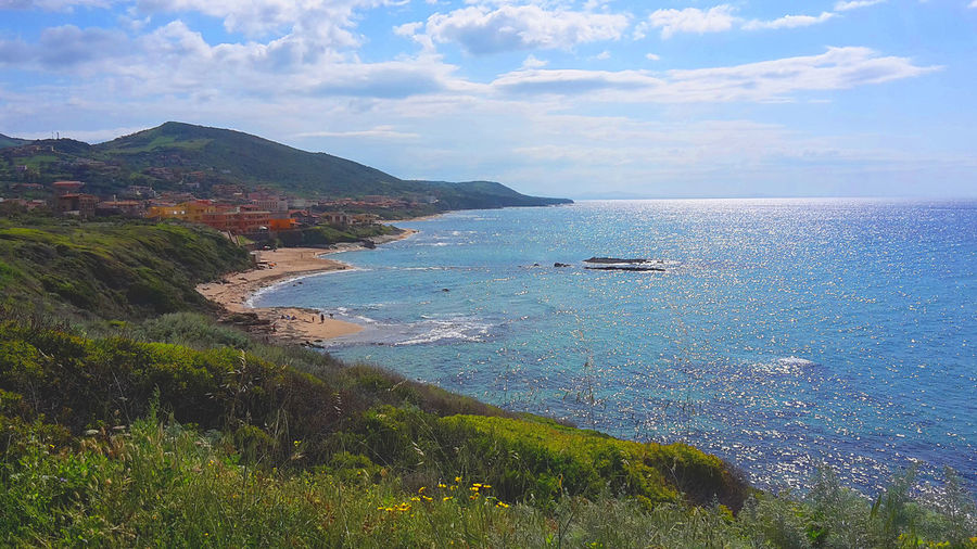 Scenic view of sea against sky