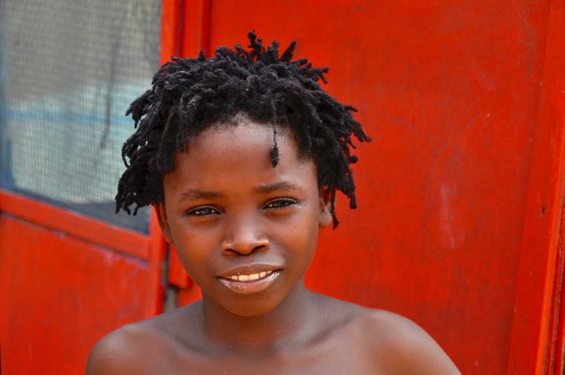 Portrait of smiling boy