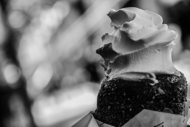 Close-up of ice cream cone