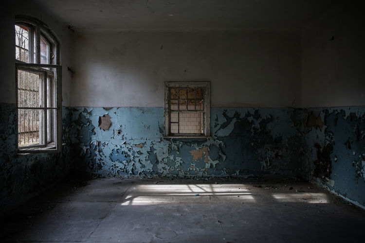 Interior of abandoned house