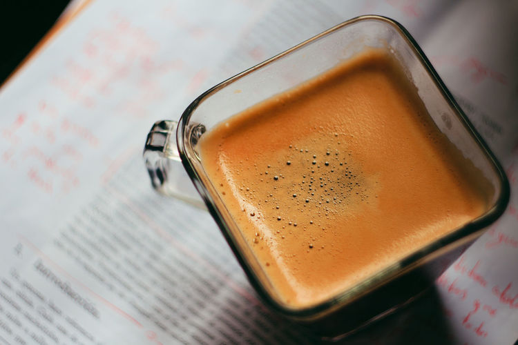 Close-up of drink on table