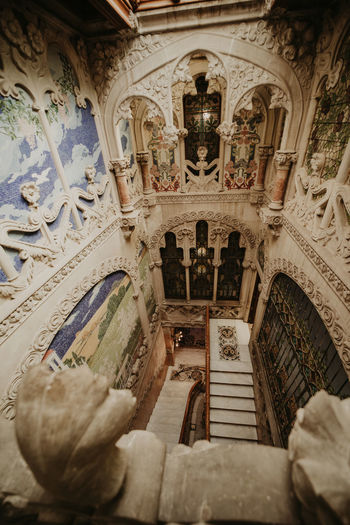 Low angle view of ceiling