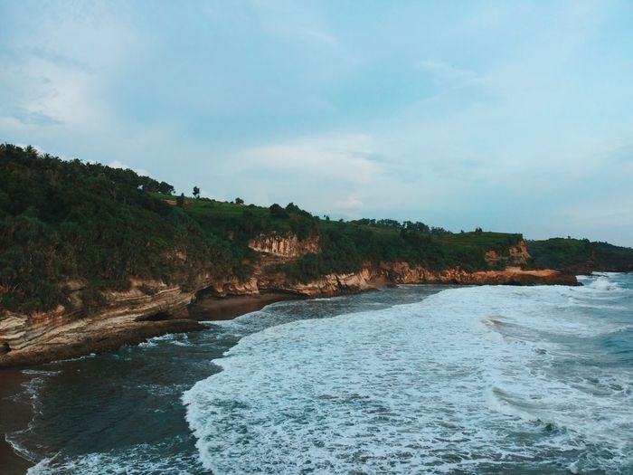 Scenic view of sea against sky