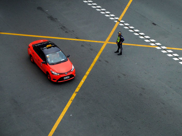 Car on road