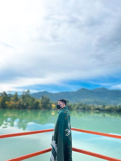 Sky, lake and good people