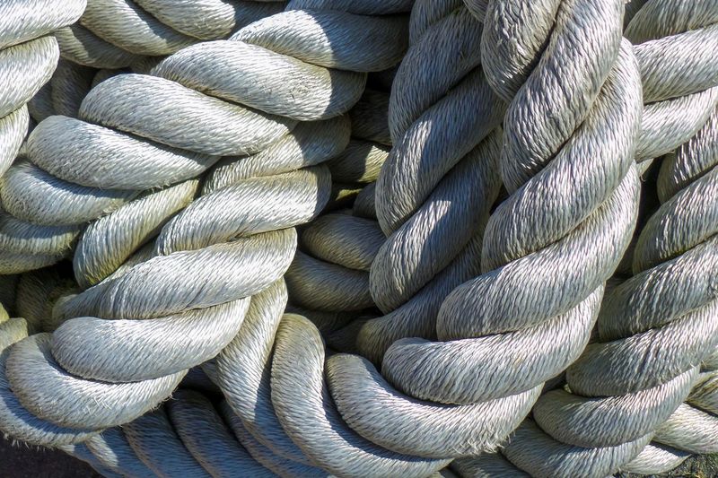 Full frame shot of spiral ropes