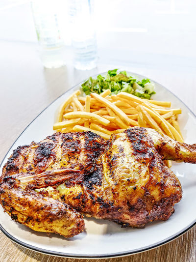 Close-up of food in plate