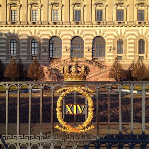 Metallic fence by stockholm palace