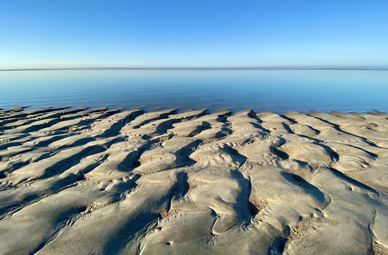 Sand ripples at chatham, cape cod