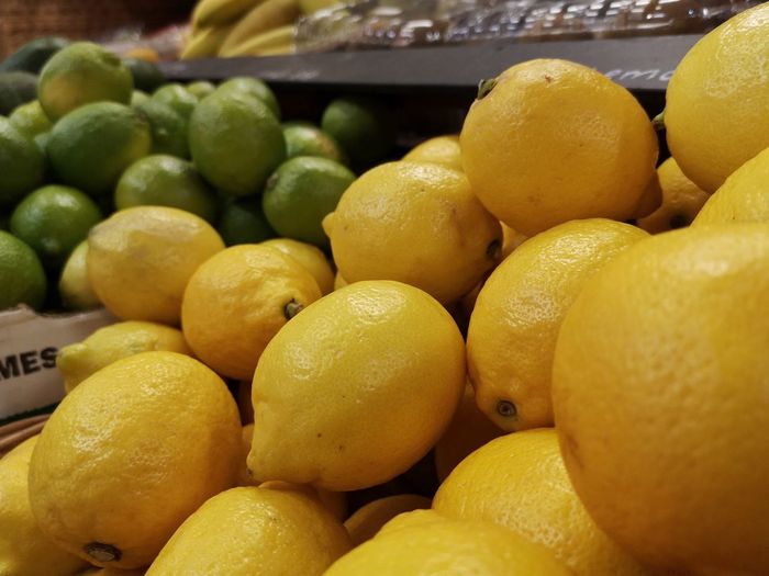 Close-up of fruits for sale at market stall