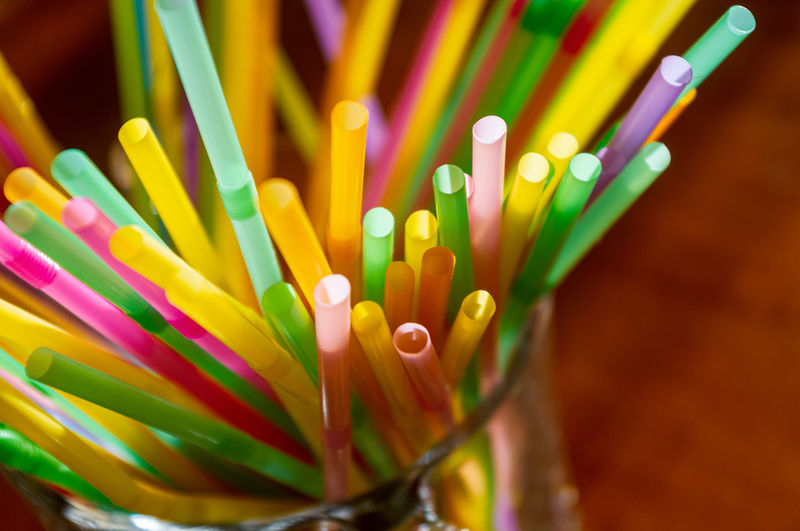 Close-up of multi colored pencils