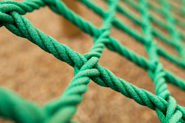 Close-up of rope tied up