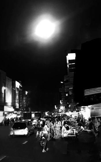 City street at night