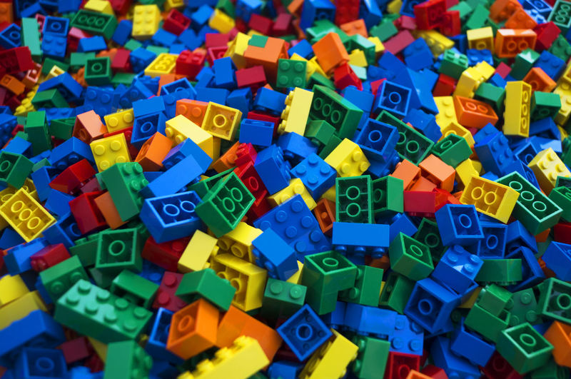 Full frame shot of toy blocks