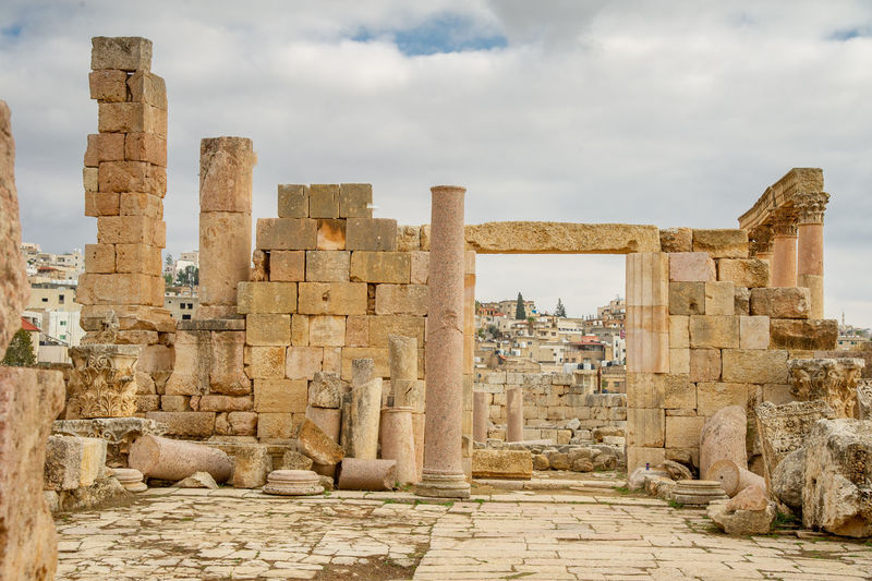 Old ruins against sky