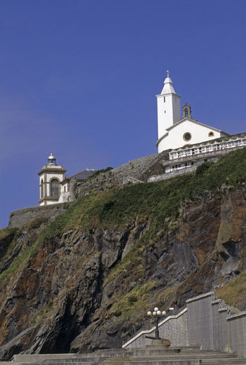 View of bell tower on cliff