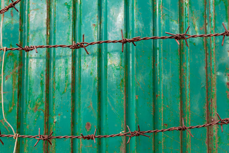 Close-up of fence