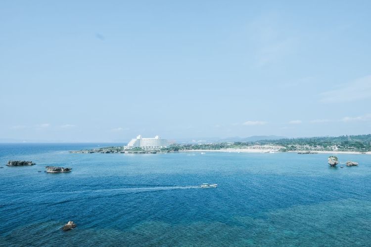 Scenic view of sea against sky