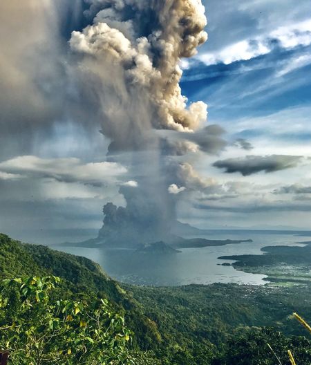 Taal volcano awoken after 43 years of slumber. erupted recently 12 january 2020