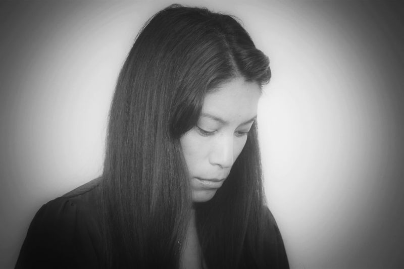 Portrait of young woman