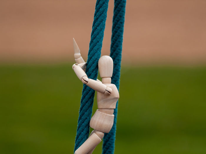 Figurine on rope