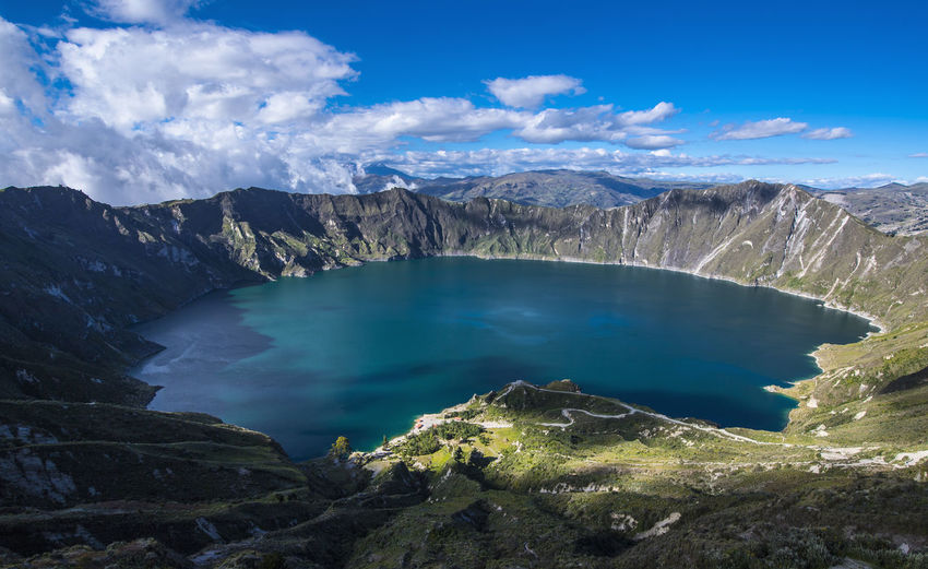 Quilotoa is a water-filled caldera on 4.200m altitude in ecuador