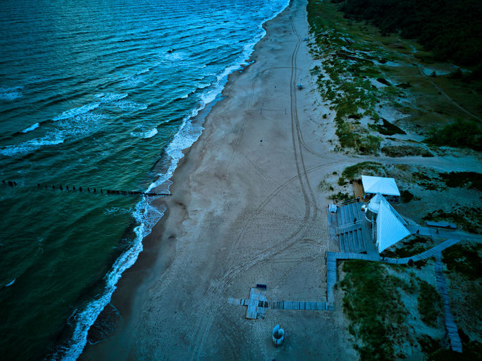 Aerial view of beach 