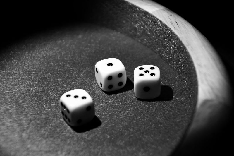 Close-up of dices