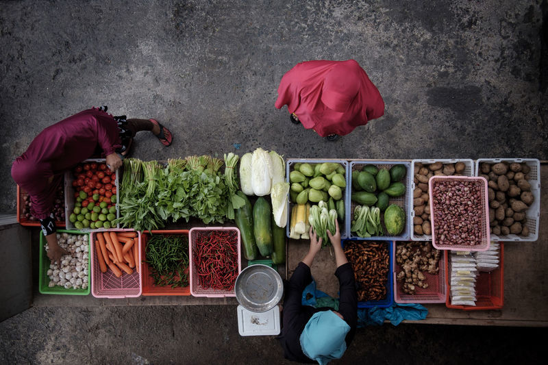 Traditional Morning Market Bird Eyes View No Peoples Traditional Market Belakang Padang Island Day High Angle View Outdoors Roadside Market Transaction Fresh on Market 2017 Rethink Things Perspectives On Nature Perspectives On Nature Go Higher Visual Creativity Adventures In The City