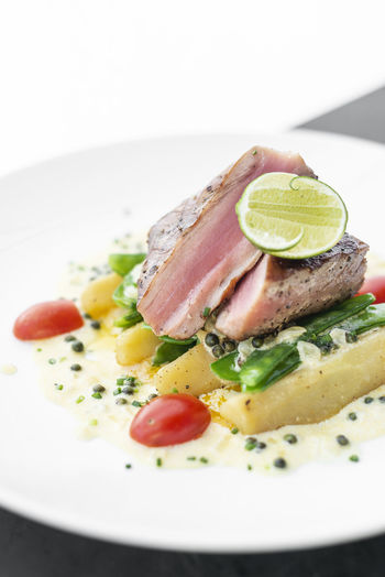 Close-up of food in plate