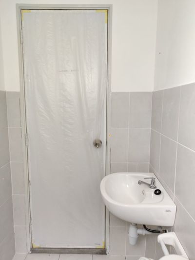 View of white bathroom
