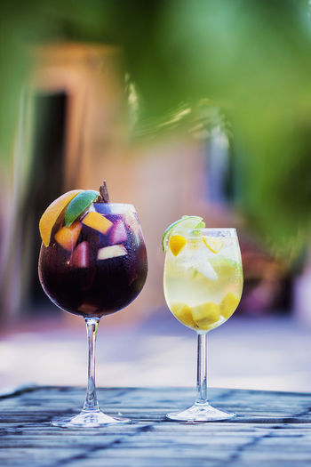 Close-up of drink on table