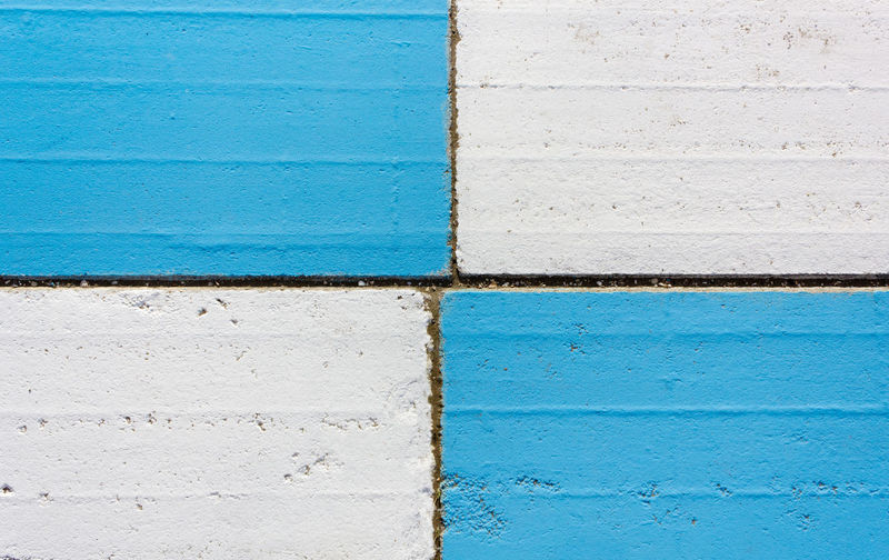 Full frame shot of blue wall