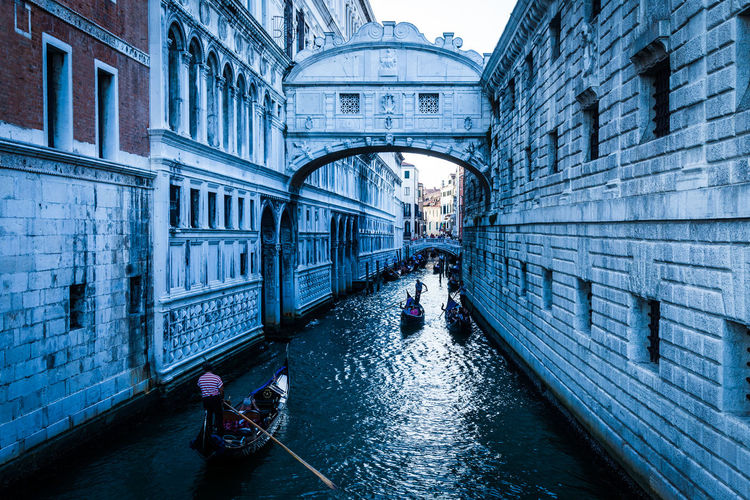 Canal passing through venice