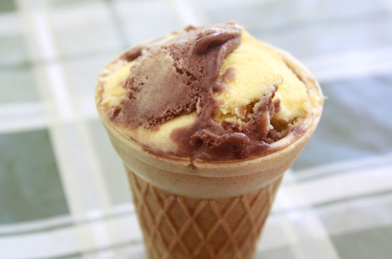Ice cream in cone 