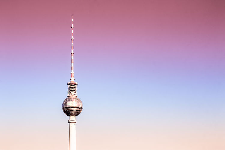 Television tower against sky