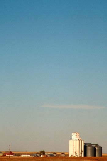 A big industry with storage silos