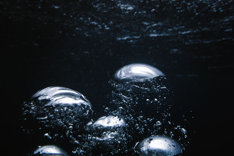 Close-up of water drops on the sea