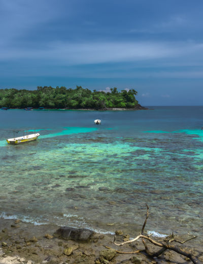 Scenic view of sea against sky