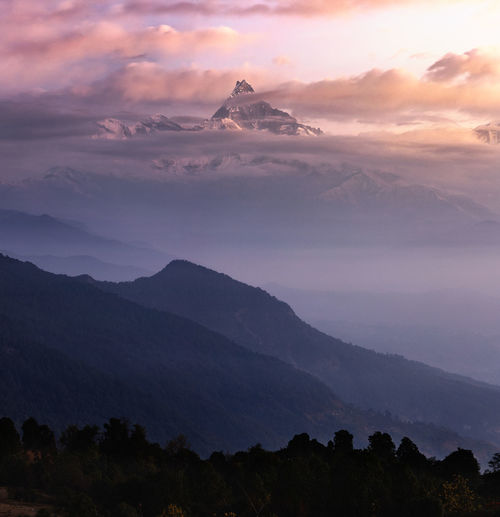 Macchapuchre a.k.a. fishtail mountain, himalaya, nepal