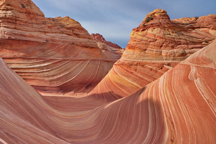 Scenic view of desert against sky