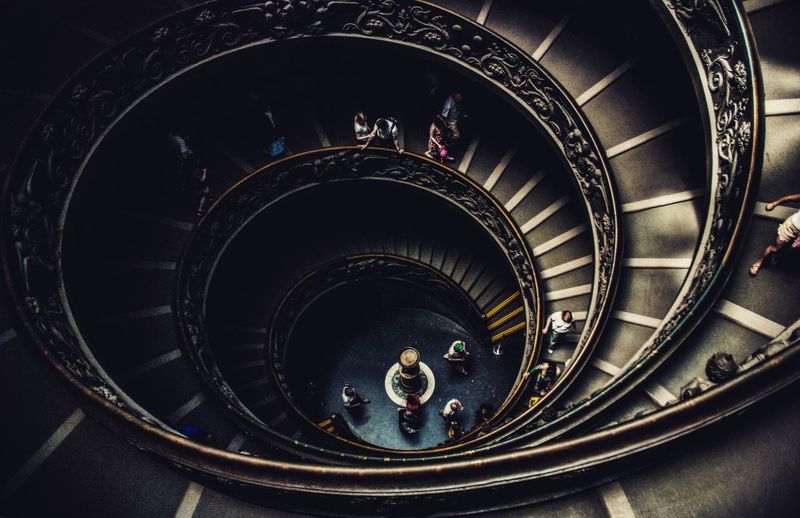 High angle view of vatican museums