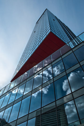 Low angle view of modern building