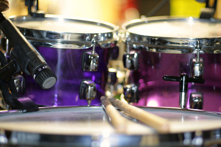 Close-up of drum