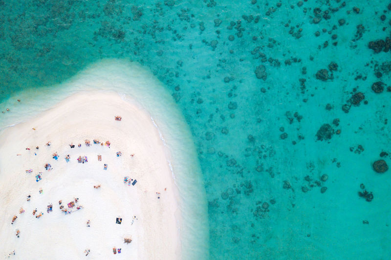 Aerial view of beach