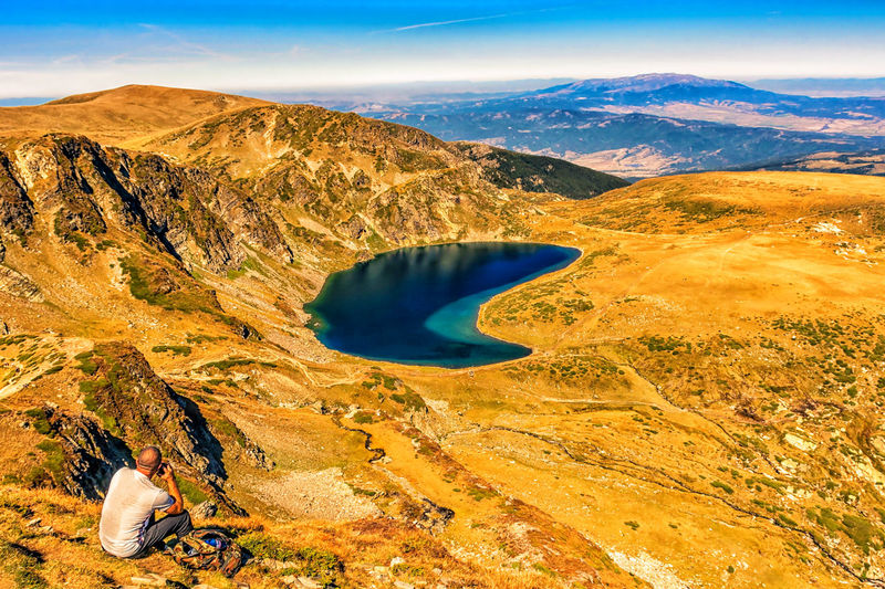 Kidney lake, one of the seven rila lakes