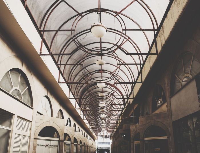 Low angle view of ceiling