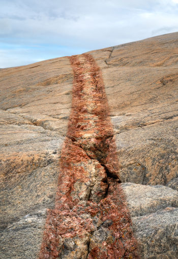 View of rock formations